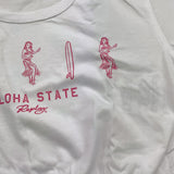 Replay T-Shirt Girocollo Modello Crop con Elastico per Bambina SG7301 BIANCO REPLAY 