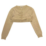 Alice Pi Einfarbiger Bolero mit goldenen Knöpfen für Mädchen