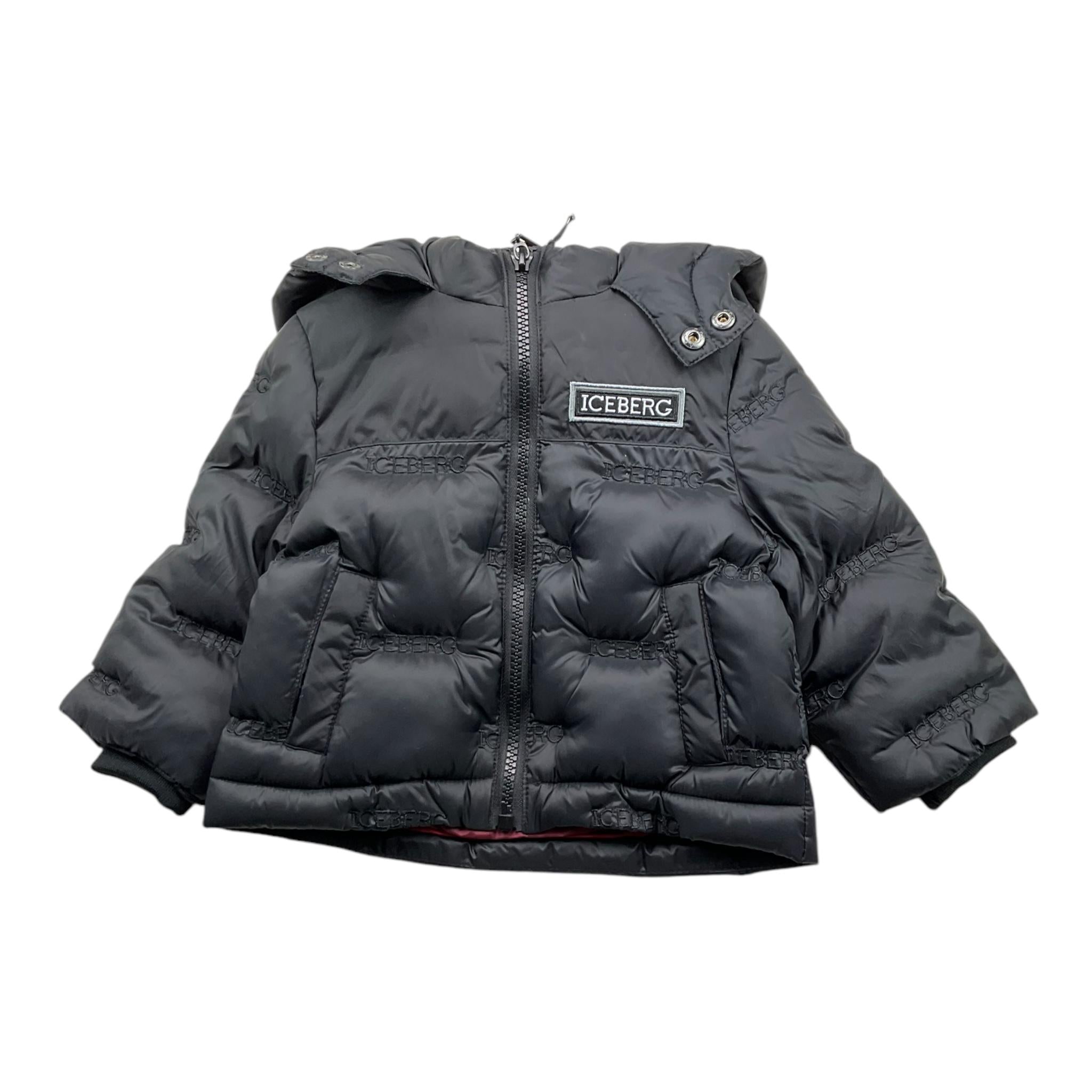 ICEBERG giubbino tinta unita con zip e cappuccio Nero per Neonato GBICE5312B NERO ICEBERG 