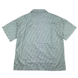 Lanvin Halbarmhemd Print Fantasy Logo Aqua Grün Für Jungen