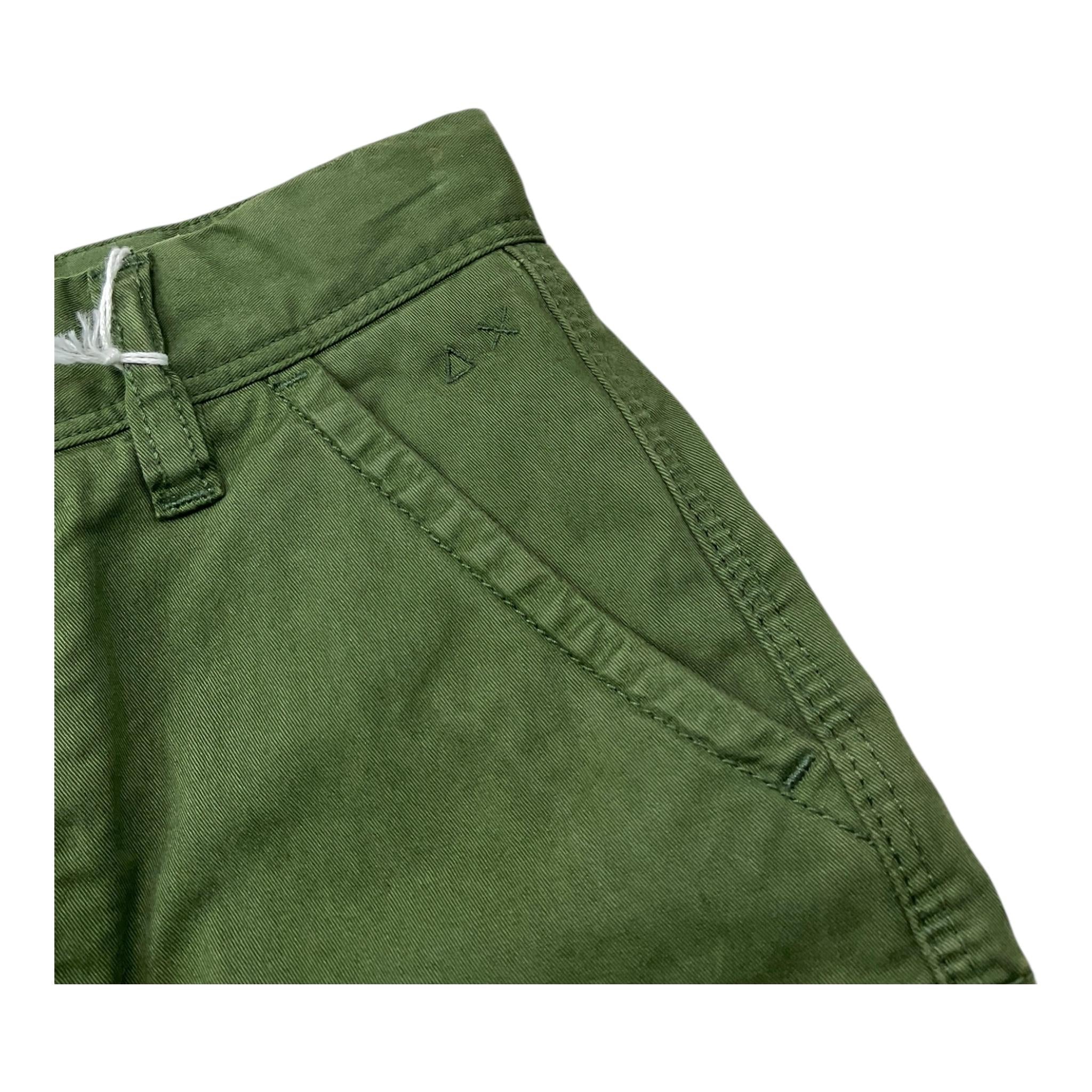 Sun68 Bermuda Tinta Unita con Girovita Regolabile per Bambino CPB35304 VERDE SUN68 