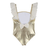 Billieblush Costume Intero Tinta Unita con Fiocco per Bambina U21099 ORO BillIEBLUSH 