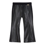 LIU JO pantalone tinta unita modello zampa in ecopelle Nero per Bambina KF4009X NERO LIU JO 
