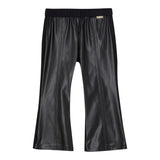 LIU JO pantalone tinta unita modello zampa in ecopelle Nero per Bambina KF4009X NERO LIU JO 
