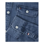 TOMMY HILFIGER camicia in denim tinta unita con tasche Blu per Bambino KB0KB08519 BLU TOMMY HILFIGER 