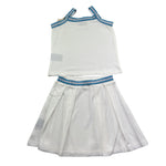 Trussardi Completo 2 Pezzi Canotta-Gonna Tinta Unita per Bambina TGP26076CE BIANCO TRUSSARDI 