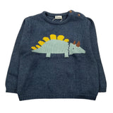 LOSAN maglia girocollo tinta unita con ricami Blu per Neonato 51031383006011 BLU LOSAN 