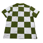 Sun68 Polo Mezza Manica Bicolore con Fantasia per Bambino CPA35329 BIANCO/VERDE SUN68 