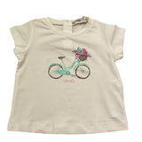 Liu Jo T-Shirt Girocollo Tinta Unita con Stampa per Neonata HA5062 BIANCO LIU JO 