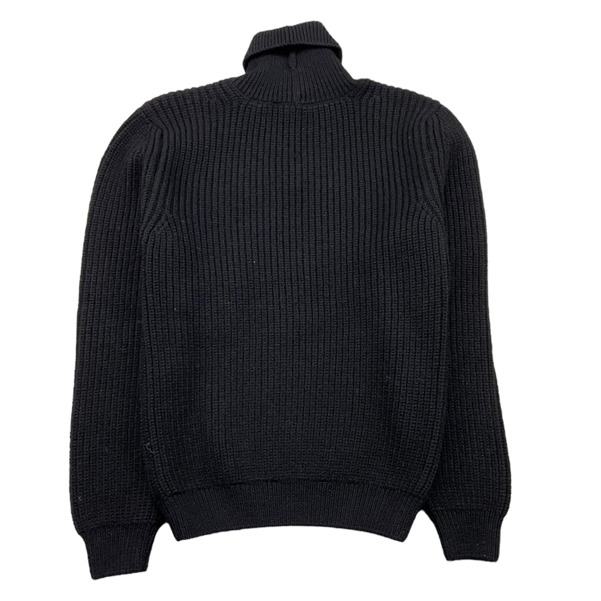 BALMAIN maglia collo alto tinta unita con bottoni in contrasto Nero per Bambina 6R9B40 NERO BALMAIN 