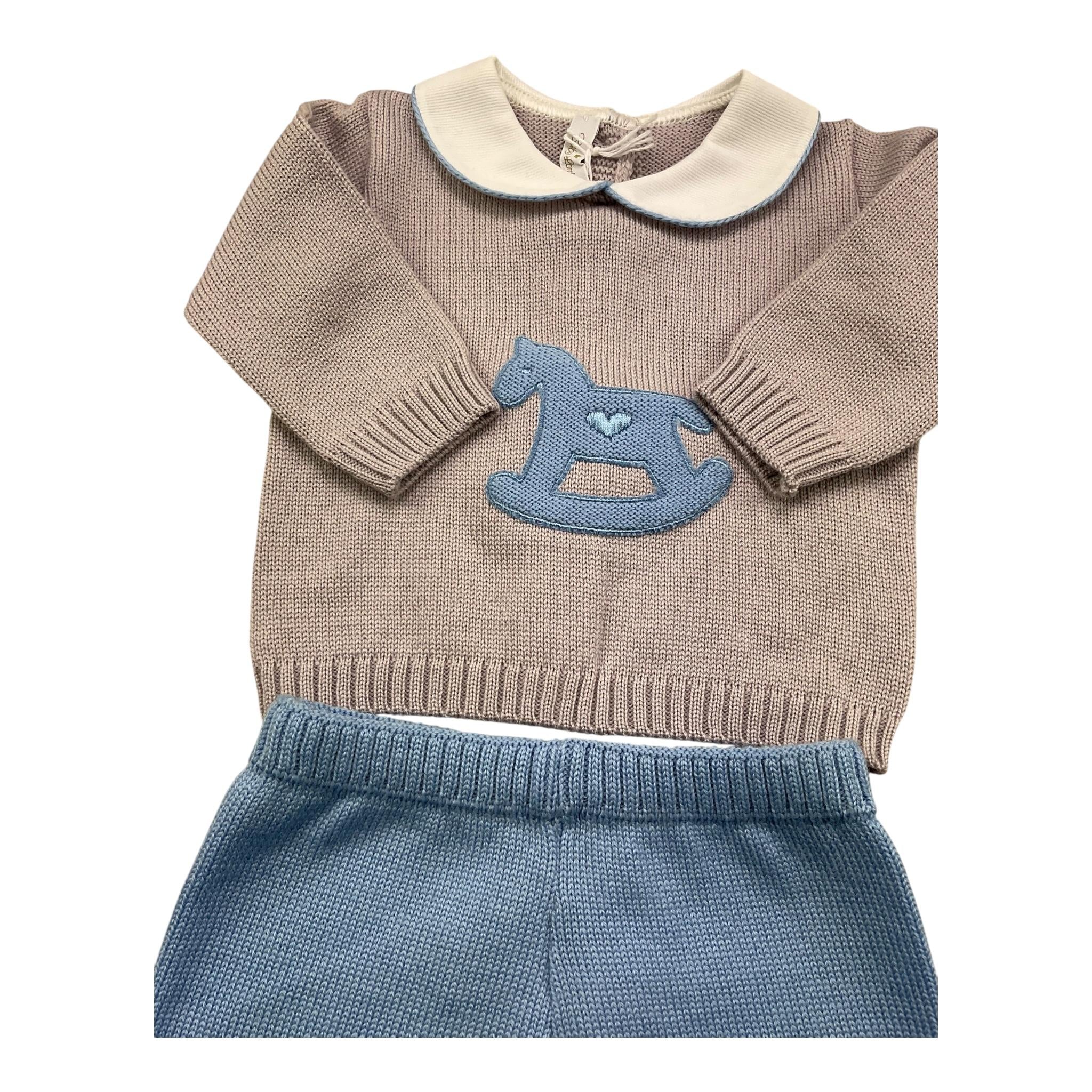 BABY LORD completo2 pezzi maglia-pantalone Azzurro per Neonato 5222 AZZURRO BABY LORD 