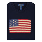 RALPH LAUREN maglia girocollo tinta unita con ricami Blu per Neonato 320668285001 BLU RALPH LAUREN 