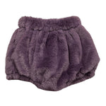 LA STUPENDERIA short tinta unita in pelliccia Viola per Neonata TBCU56 VIOLA LA STUPENDERIA 