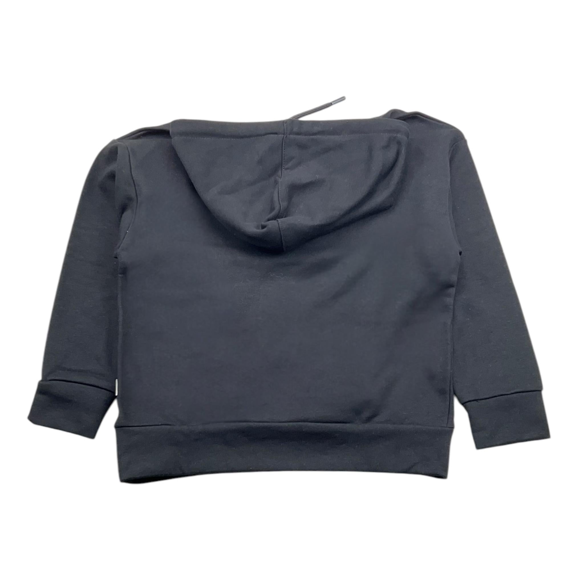 PAOLO PECORA felpa tinta unita con stampa e cappuccio Nero per Bambino PP3817J NERO PAOLO PECORA 