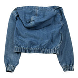 Gaelle Felpa tinta unita In Denim con Zip E Cappuccio Blu per Bambina 2745FDY00508 BLU GAELLE 