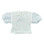 Miss Grant T-Shirt Girocollo tinta unita con Stampa Bianco per Bambina MG1235 BIANCO MISS GRANT 