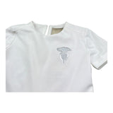 Trussardi Abito Mezza Manica Tinta Unita per Bambina TGP26059VE BIANCO TRUSSARDI 