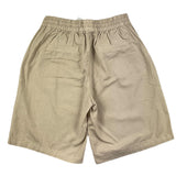 Dan John Einfarbige Bermudashorts mit elastischer Taille in Beige für Jungen