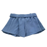 M+E‘ Einfarbige Shorts mit blauem Träger für Baby-Mädchen