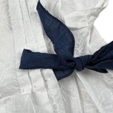 La Stupenderia Completo 2 Pezzi Camicia-Coulotte Bicolore per Neonata TBCT52X BIANCO/BLU LA STUPENDERIA 
