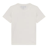 Emporio Armani T-Shirt Girocollo Tinta Unita con Stemma Logo per Bambino EB000421 BIANCO EMPORIO ARMANI 