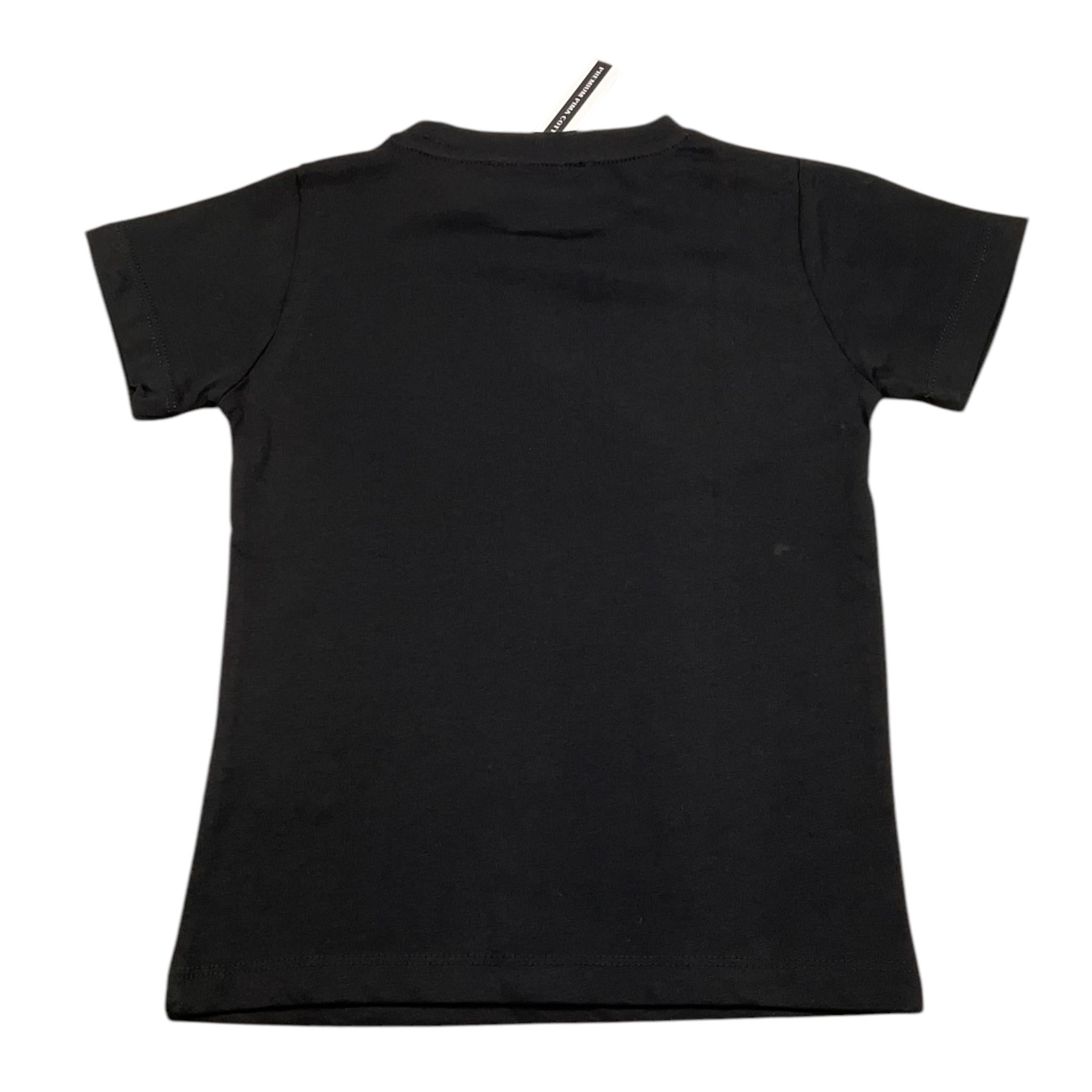 JOHN RICHMOND t-shirt girocollo tinta unita con stampa Nero per Neonato RBA24111TSN NERO JOHN RICHMOND 