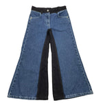 PATRIZIA PEPE jeans tinta unita modello palazzo Blu per Bambina TP0320 BLU PATRIZIA PEPE 