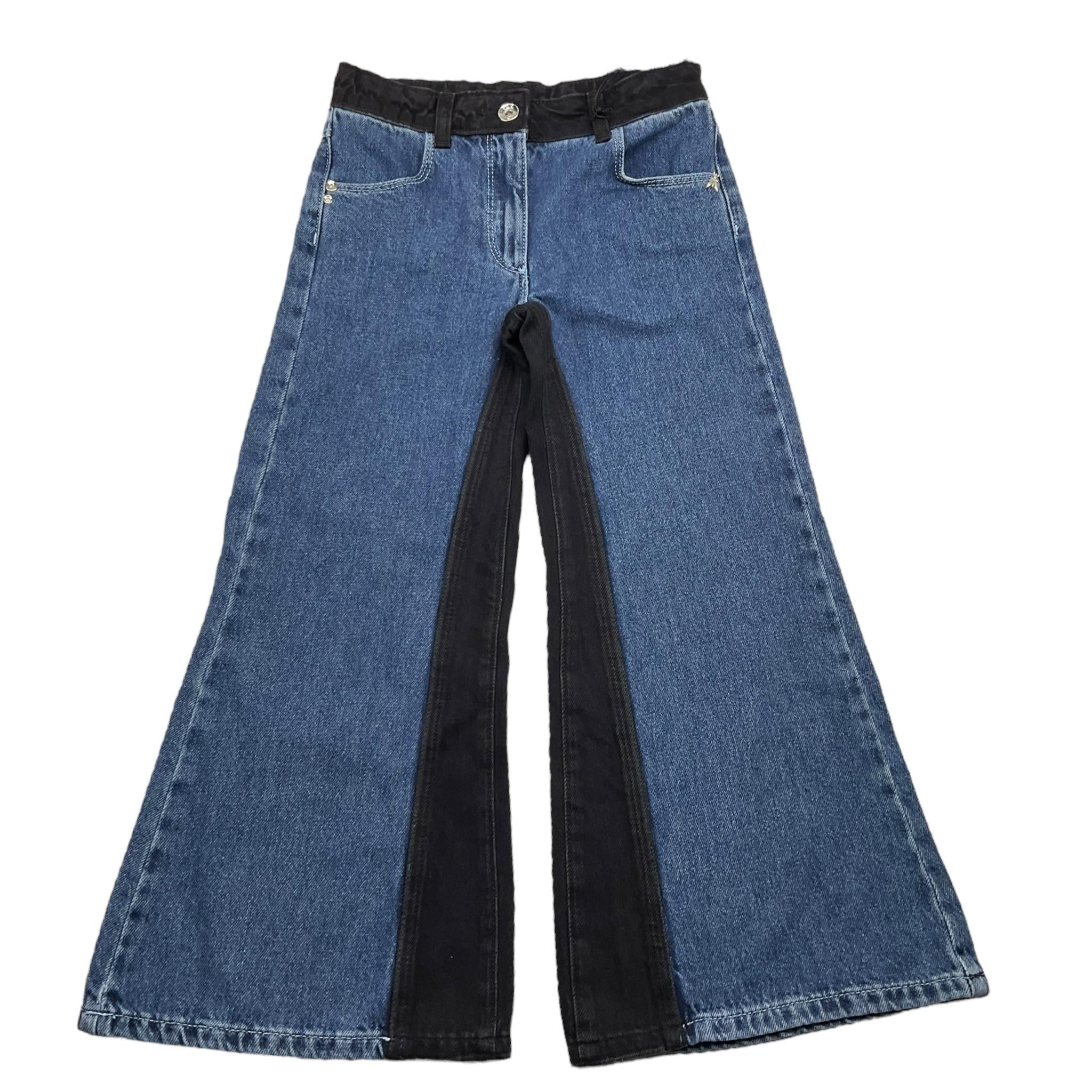 PATRIZIA PEPE jeans tinta unita modello palazzo Blu per Bambina TP0320 BLU PATRIZIA PEPE 