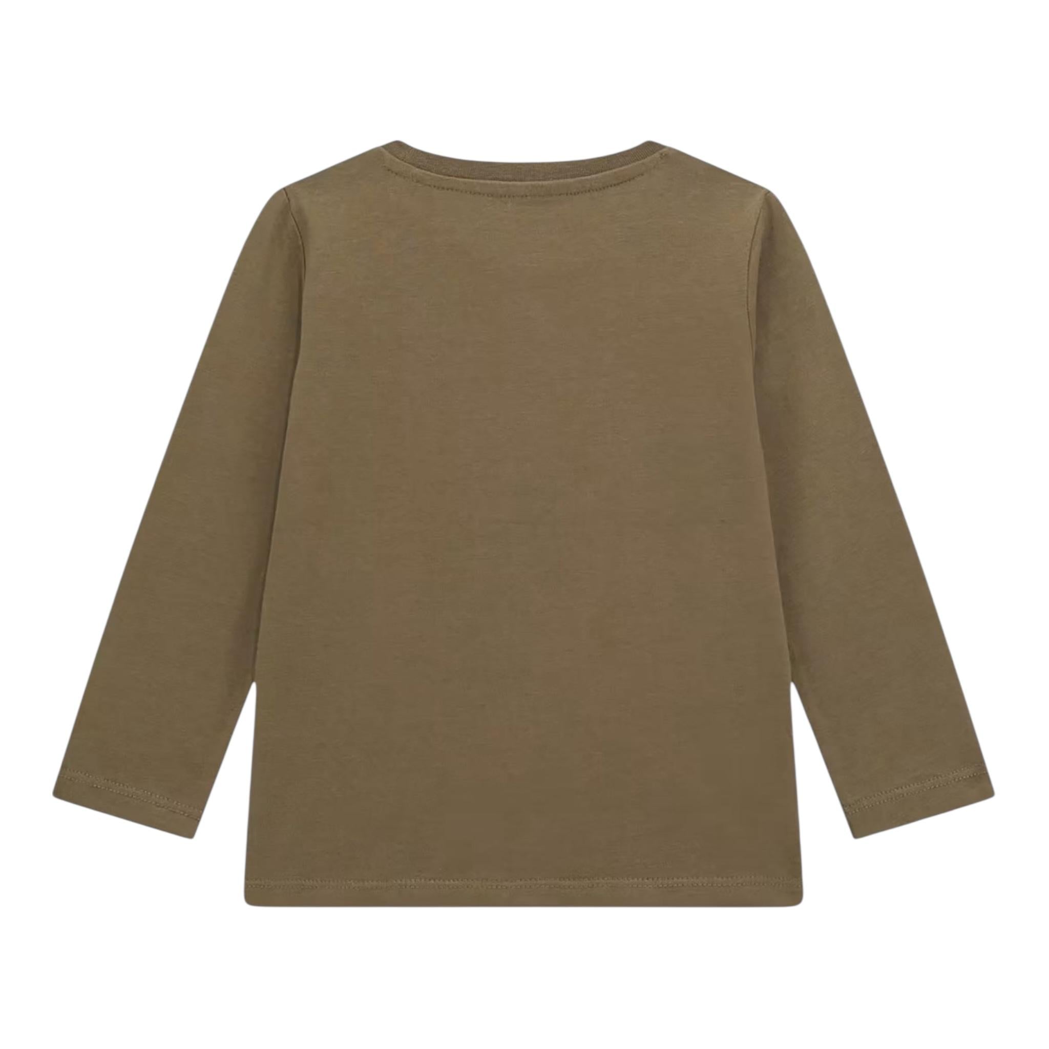 GUESS shirt girocollo tinta unita con stampa Verde per Neonato N4BI20I3Z14N VERDE GUESS 