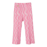 Pinko Psntalone Einfarbig mit kontrastierendem Fantasy-Print und verstellbarem Riemen Rosa für Mädchen