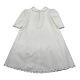 Raffaella Abito Cerimonia Tinta Unita Mezza Manica per Bambina AUDREY BIANCO RAFFAELLA 