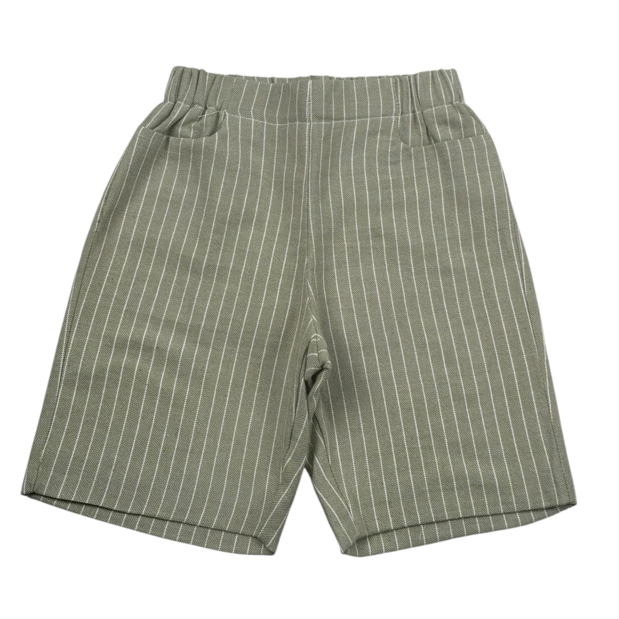 La Stupenderia Bermuda tinta unita con Elastico In Vita Verde per Bambino TCBR73XX VERDE LA STUPENDERIA 