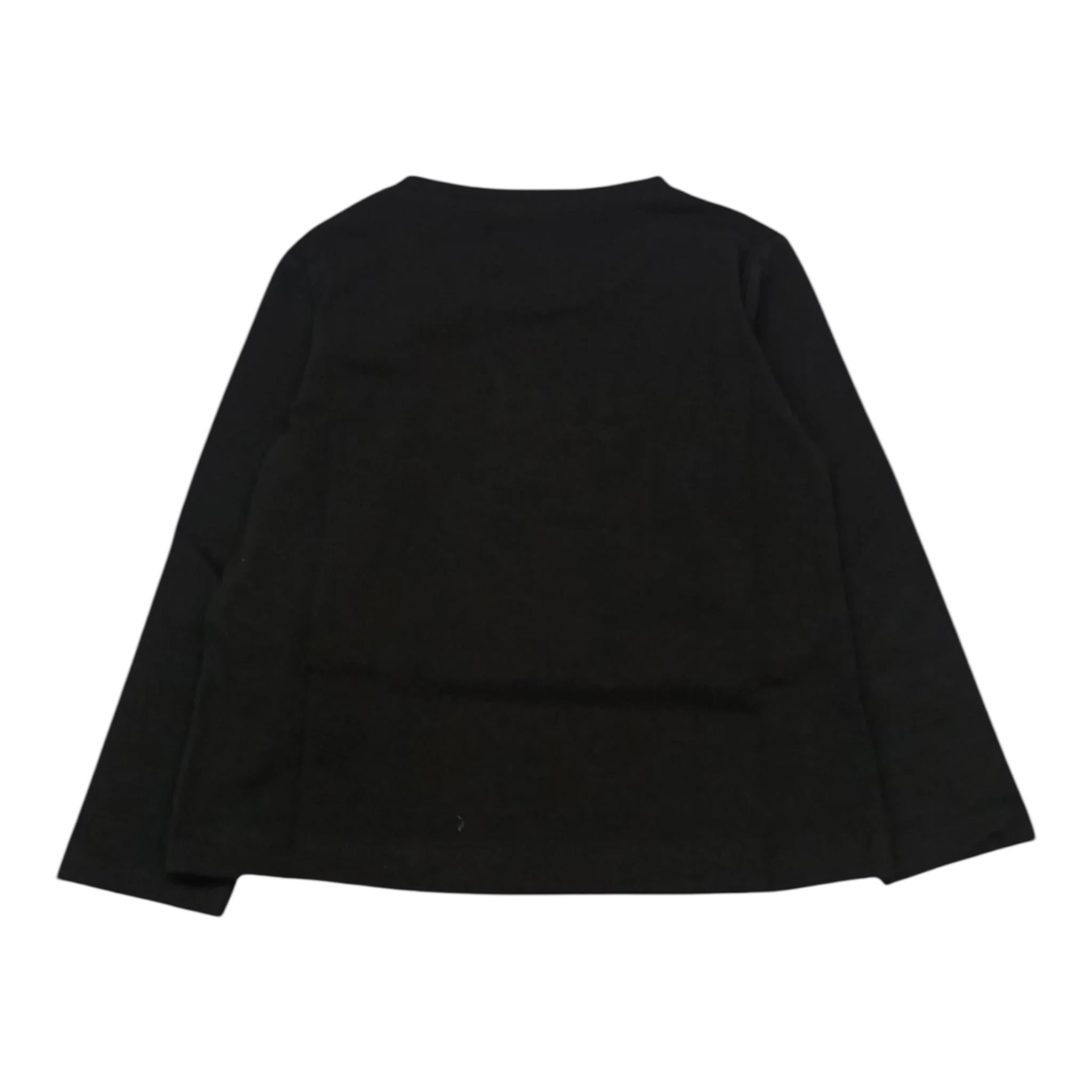 LIU JO shirt girocollo tinta unita con stampa Nero per Bambina KF4090X NERO LIU JO 