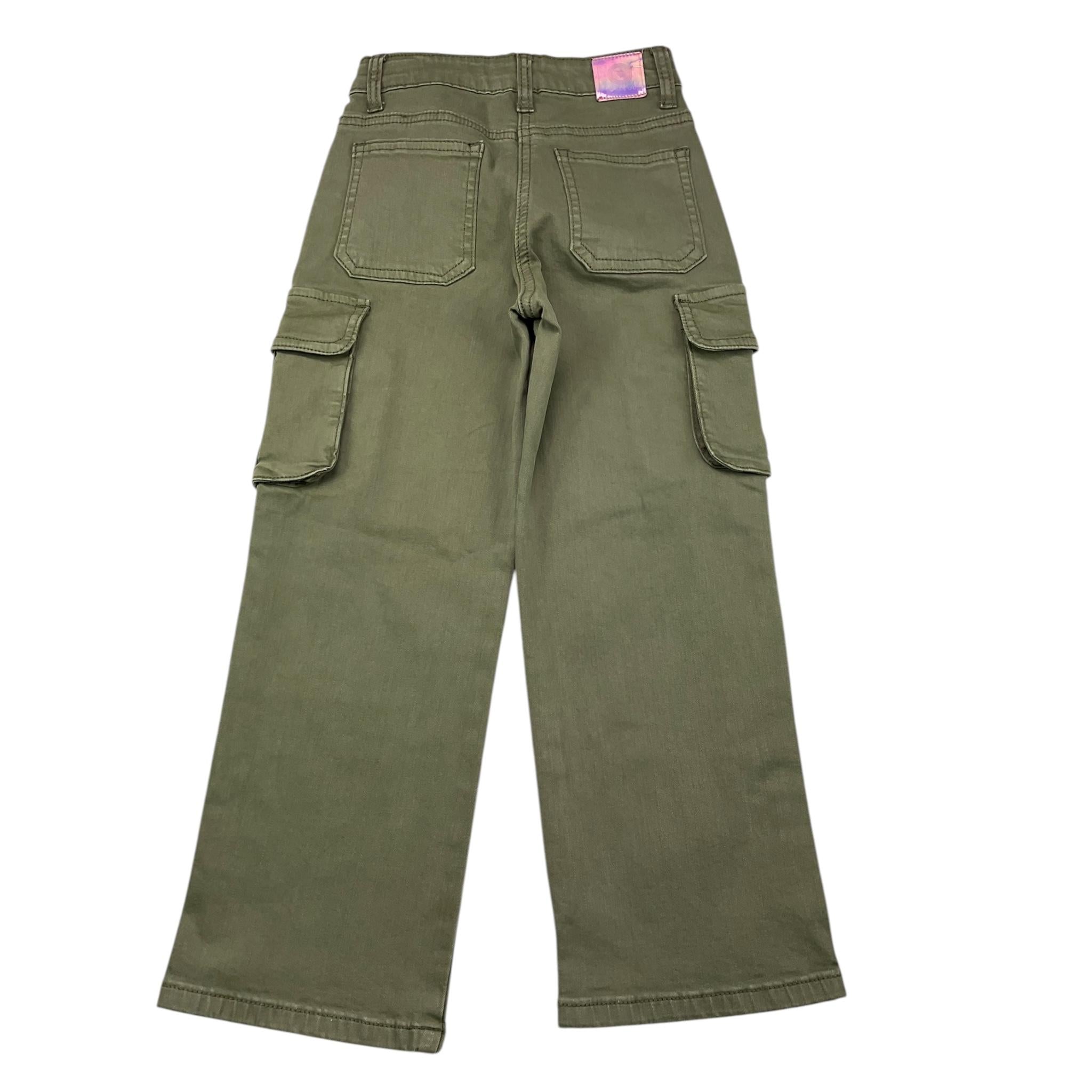 TO be too jeans tinta unita modello palazzo Verde per Bambina TFBF24P651 VERDE TO be too 