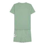 Nike Completo 2 Pezzi T-Shirt-Bermuda Tinta Unita per Neonato 86L596NX VERDE NIKE 