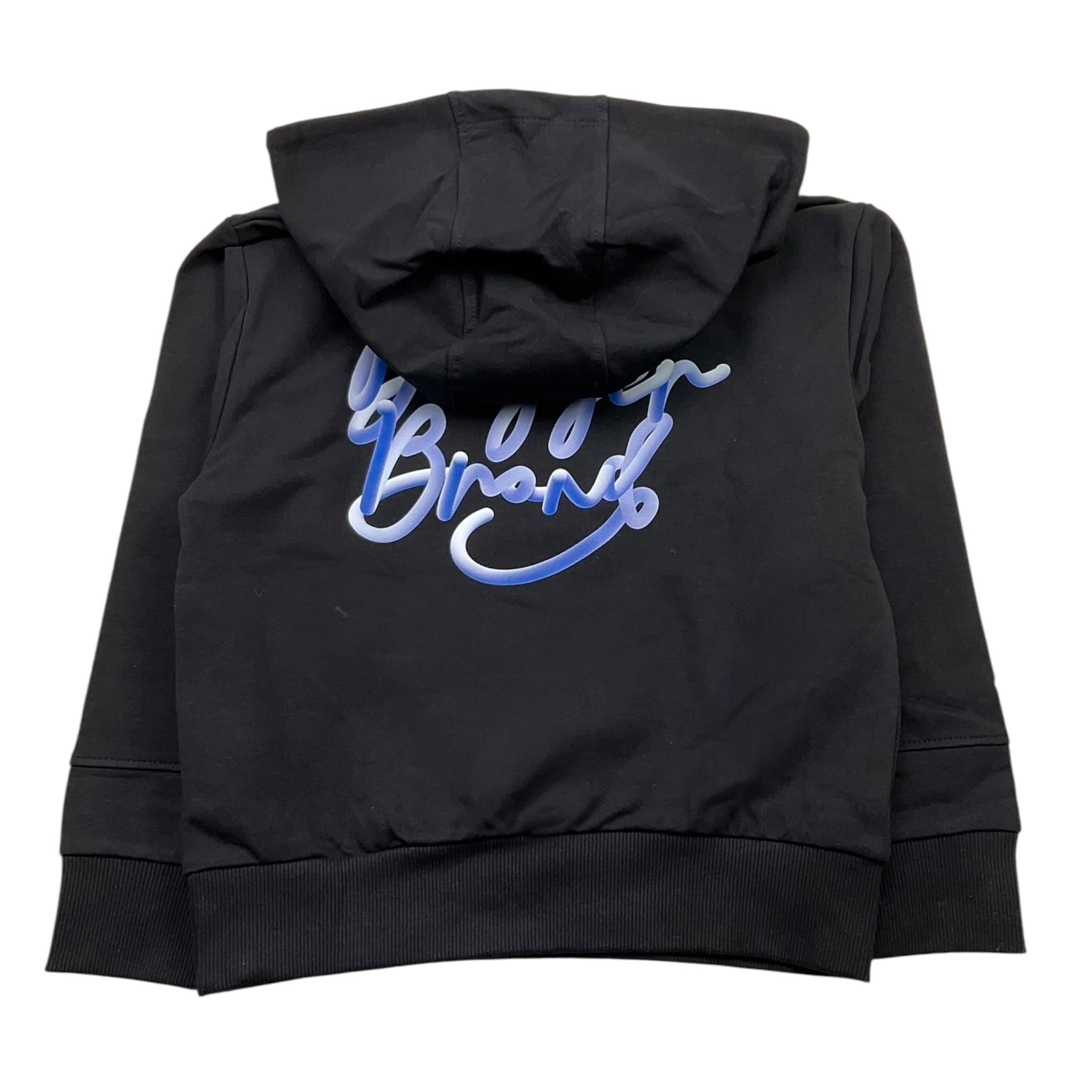 CESARE PACIOTTI felpa chiusa con cappuccio tinta unita con logo Nero per Bambino MFP5301J NERO CESARE PACIOTTI 