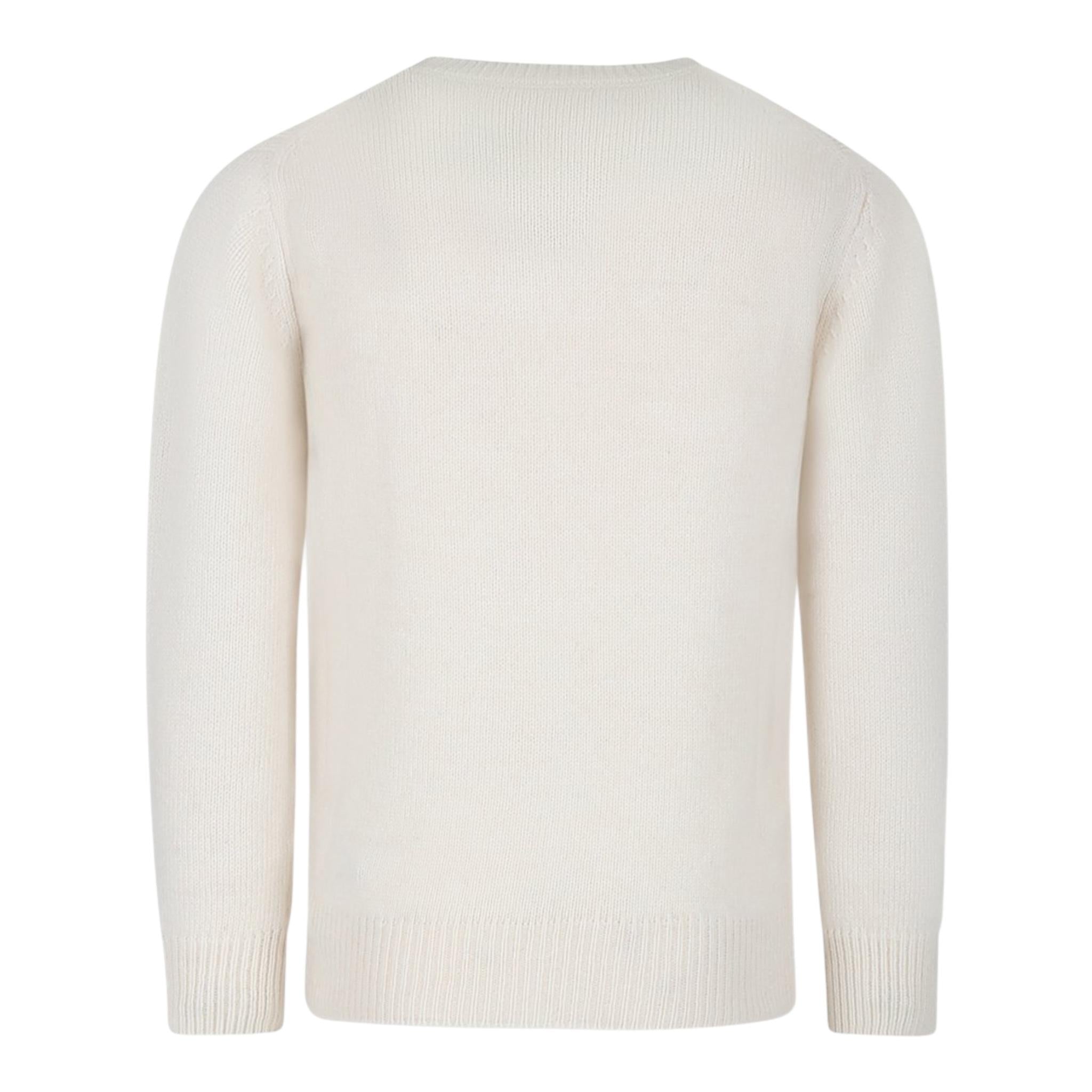 SAINT BARTH maglia girocollo tinta unita con stampa  Panna per Bambina PRC0001X PANNA SAINT BARTH 
