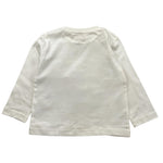 PLEASE shirt girocollo tinta unita con stampa Panna per Bambina ML07030G65J PANNA PLEASE 