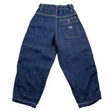 Emporio Armani Jeans Einfarbig Mit Verstellbarer Taille Und Logo-Profilen Blau Für Jungen