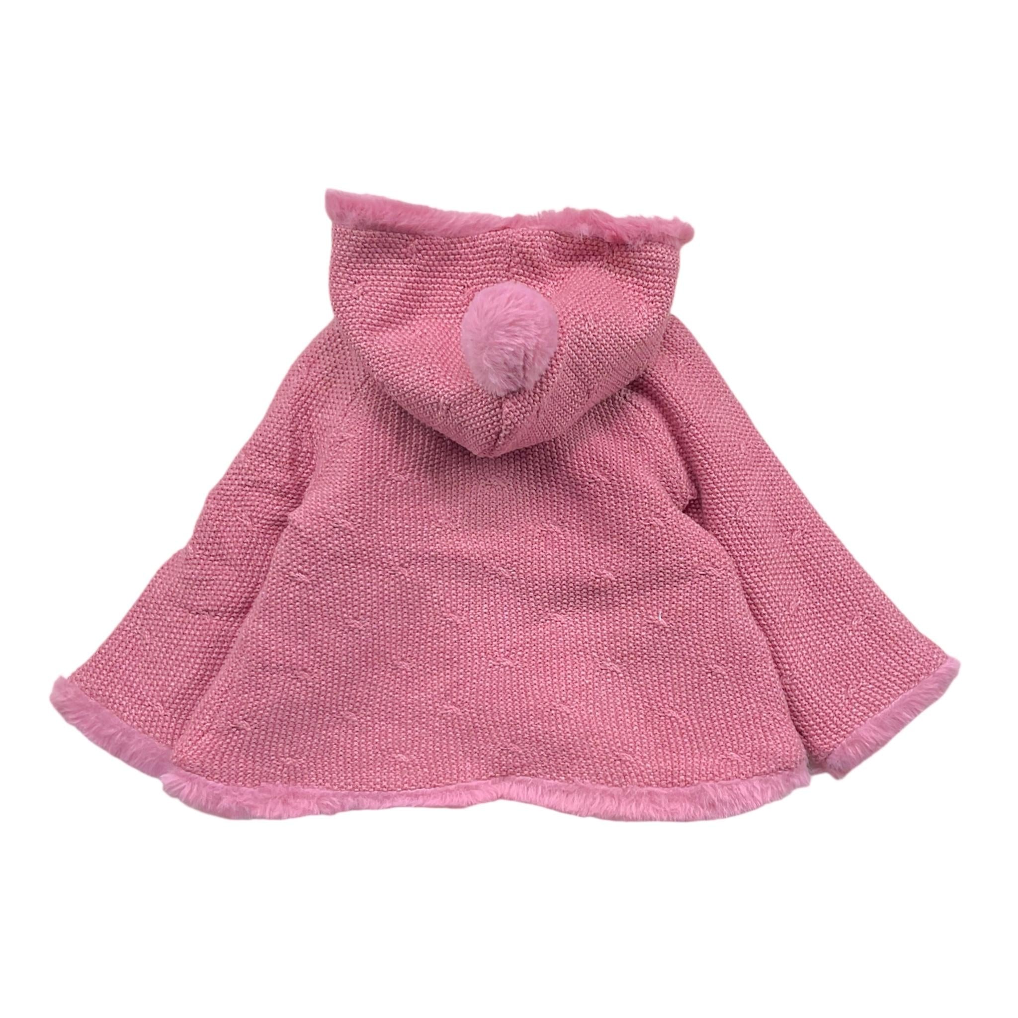 MAYORAL cappotto tinta unita modello con pelliccia e cappuccio Rosa per Neonata 2304X ROSA MAYORAL 