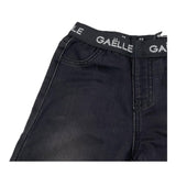 GAELLE jeans tinta unita con elastico in vita logat Nero per Bambina 2741P00306 NERO GAELLE 