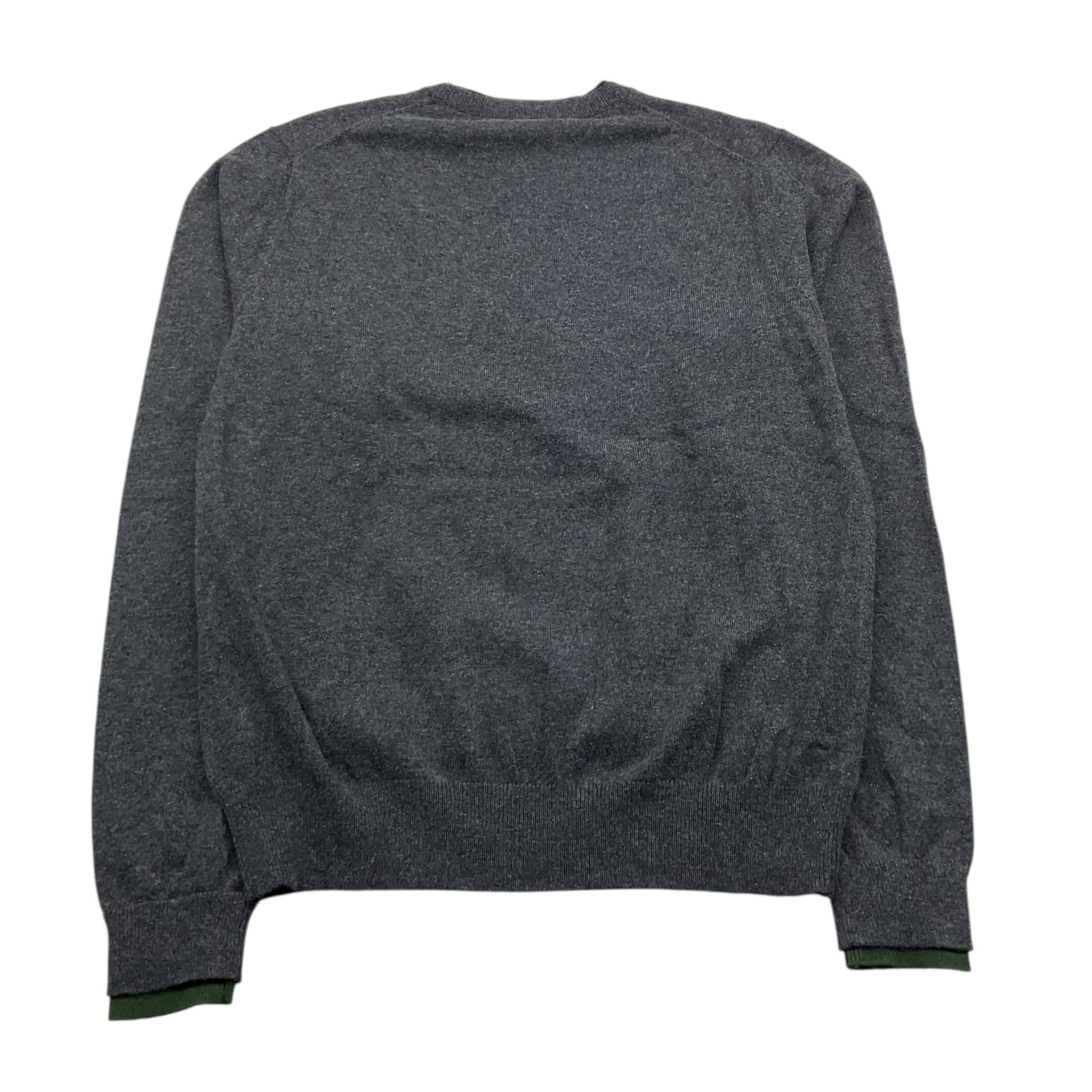 SUN68 maglia girocollo tinta unita con logo Grigio per Bambino MAG1220 GRIGIO SUN68 