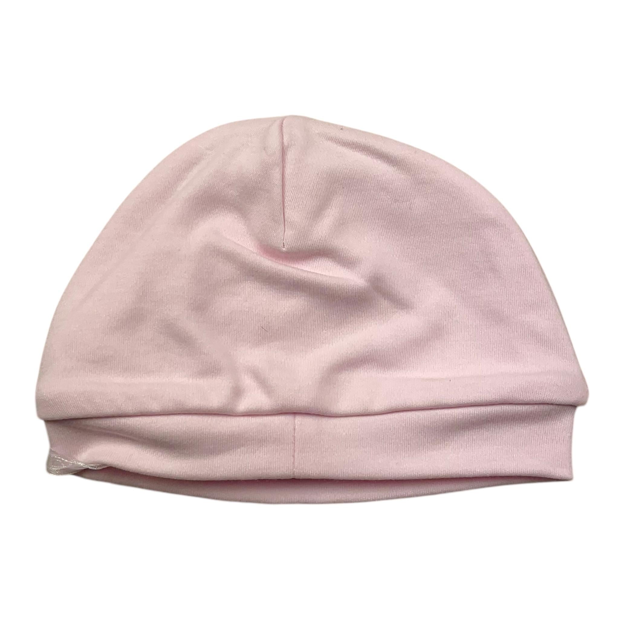MONNALISA cappello tinta unita con applicazione fiore Rosa per Neonata 35D003 ROSA MONNALISA 