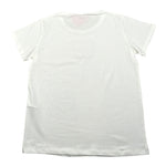 Liu Jo T-Shirt Girocollo Tinta Unita con Paillettes per Bambina GA5018XXXX PANNA/ORO LIU JO 