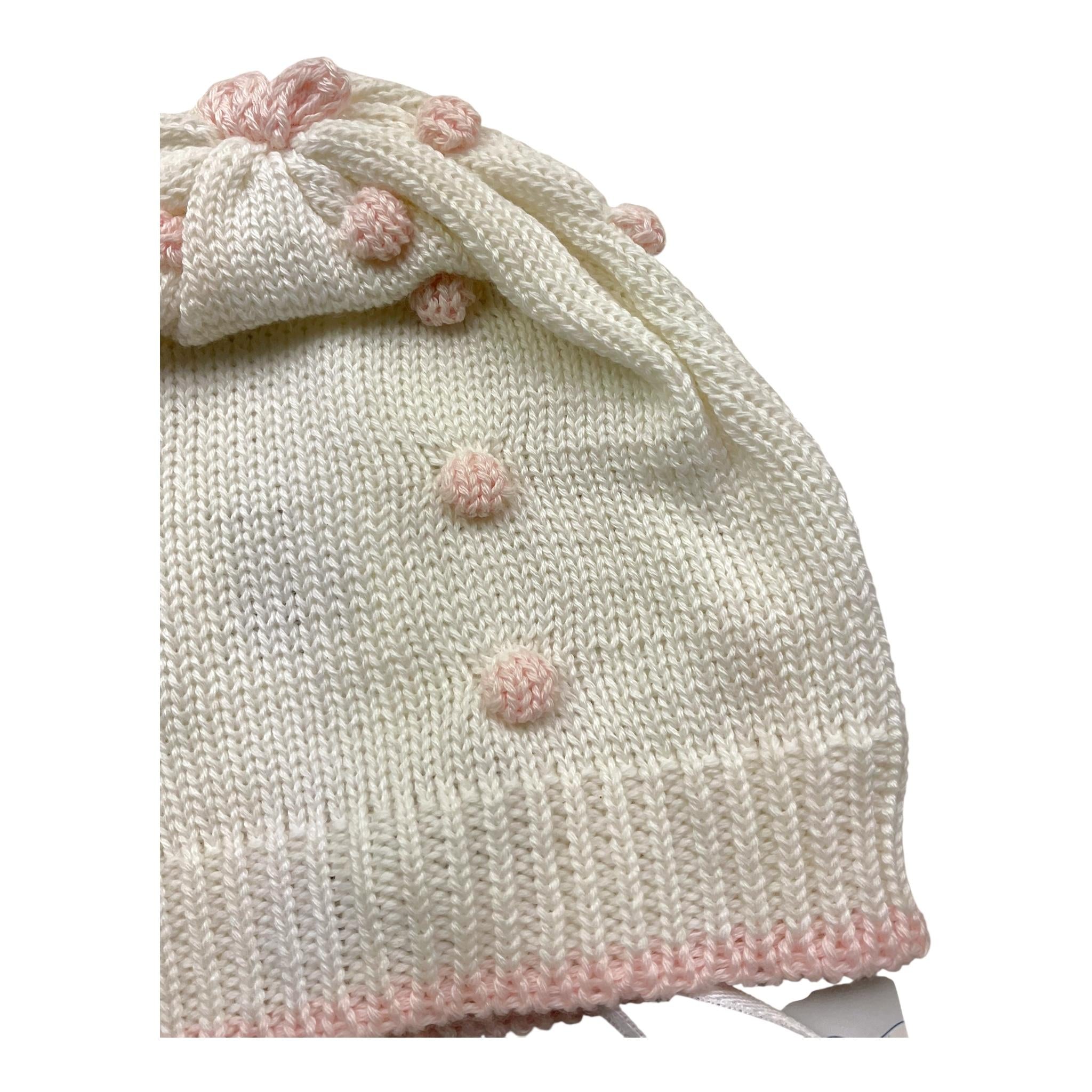 PICCOLA GIUGGIOLA cappello tinta unita con applicazioni Bianco per Neonata MIRTOC BIANCO PICCOLA GIUGGIOLA 