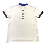 Yours Poloshirt Halbarm Einfarbig mit kontrastierenden Profilen Weiß für Jungen