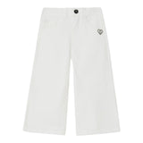 Liu Jo Jeans Tinta Unita Modello Palazzo per Bambina KA5047 BIANCO LIU JO 