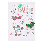 Guess T-Shirt Tinta Unita con Stampa per Neonata K5RI14K6YW4XX BIANCO GUESS 