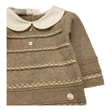Paz Rodriguez Completo 2 Pezzi Maglia-Ghettina Tinta Unita con Colletto per Neonata 003121896 BEIGE PAZ RODRIGUEZ 