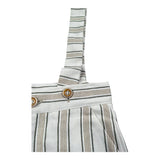 Pure Firenze Bermuda Fantasia A Righe con Bretelle per Neonato PC03291 BIANCO PURE FIRENZE 
